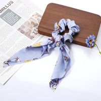 Korean Fashion Printing Ribbon Hair Scrunchies  Wholesale sku image 2