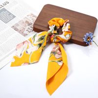 Korean Fashion Printing Ribbon Hair Scrunchies  Wholesale sku image 9