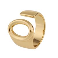 Fashion New Style Copper 26 English Letter Ring sku image 3