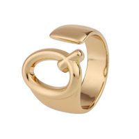 Fashion New Style Copper 26 English Letter Ring sku image 5