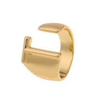 Fashion New Style Copper 26 English Letter Ring sku image 6