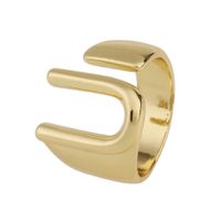 Fashion New Style Copper 26 English Letter Ring sku image 7