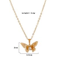 Mode Mehrschichtige Hohle Schmetterling Anhänger Halskette Großhandel sku image 1