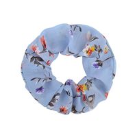 12-اللون الأطفال الشيفون الزهور الشعر Scrunchies بالجملة sku image 3