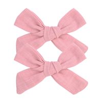 Fashion New Style Solid Color Fabric Bow Hairpin sku image 8