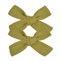Fashion New Style Solid Color Fabric Bow Hairpin sku image 14