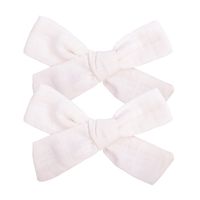 Fashion New Style Solid Color Fabric Bow Hairpin sku image 13