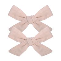 Fashion New Style Solid Color Fabric Bow Hairpin sku image 3