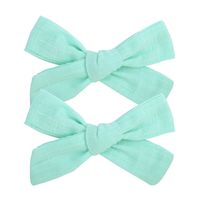 Fashion New Style Solid Color Fabric Bow Hairpin sku image 18