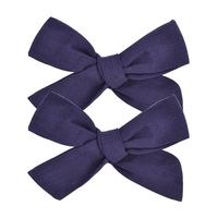 Fashion New Style Solid Color Fabric Bow Hairpin sku image 1