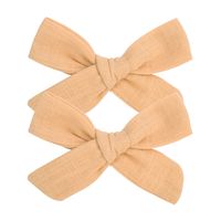 Fashion New Style Solid Color Fabric Bow Hairpin sku image 2
