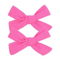 Fashion New Style Solid Color Fabric Bow Hairpin sku image 17