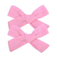 Fashion New Style Solid Color Fabric Bow Hairpin sku image 9