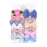 Simple Bow Children's Cute Style Hair Ring Set sku image 3