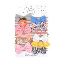 Simple Bow Children's Cute Style Hair Ring Set sku image 4