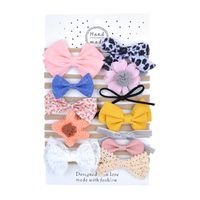 Simple Bow Children's Cute Style Hair Ring Set sku image 5