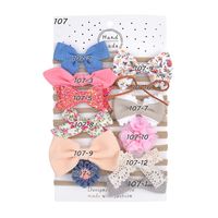 Simple Bow Children's Cute Style Hair Ring Set sku image 6
