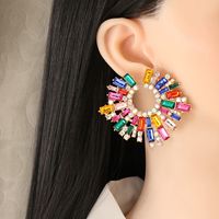 Boucles D&#39;oreilles Élégantes En Diamant De Mode Coréenne main image 6