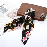 Korean Fashion Printing Ribbon Hair Scrunchies  Wholesale main image 3