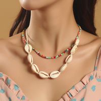 Bohemian Handmade Beads Shell Multilayer Necklace main image 2