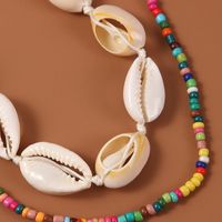 Bohemian Handmade Beads Shell Multilayer Necklace main image 5