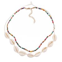 Bohemian Handmade Beads Shell Multilayer Necklace main image 6
