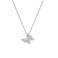 Korean S925 Sterling Silver Butterfly Pendent Necklace main image 6