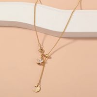 Fashion Star And Moon Long Pendent Necklace Wholesale main image 1