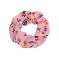 12-اللون الأطفال الشيفون الزهور الشعر Scrunchies بالجملة main image 6