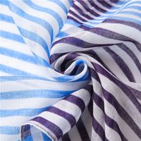 Korean Fashion Shawl New Style Striped Color Matching Scarf main image 3