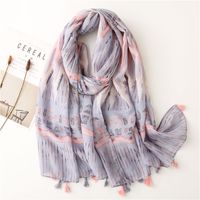 Korean Fashion Style New Feather Towel Scarf main image 1