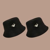Korean Fashion Peace Dove Wide Brim Sunshade Fisherman Hat main image 3
