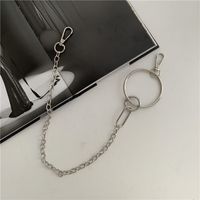 Punk Style New Square Hanging Chain Buckle Belt main image 3