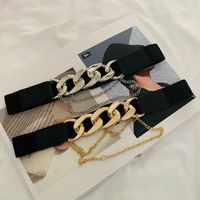 Fashion Big Chain Decoration Elastic Belt main image 5