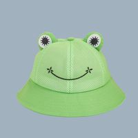 Korean Fashion Casual Shade Breathable Mesh Cloth Frog Fisherman Hat sku image 5