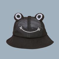 Korean Fashion Casual Shade Breathable Mesh Cloth Frog Fisherman Hat sku image 6