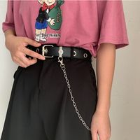 Fashion Free Punch Chain Decorative Belt sku image 2