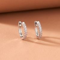 Simple Geometric Diamond Alloy Earrings main image 3
