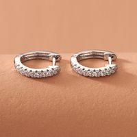 Simple Geometric Diamond Alloy Earrings main image 5