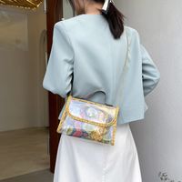 Fashion Style Snake Pattern Transparent Messenger Bag main image 4