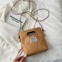 New Korean Fashion Retro Simple Square Messenger Bag sku image 3