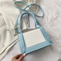 Fashion Texture Contrast Color Rabbit Ears Messenger Handbag sku image 1