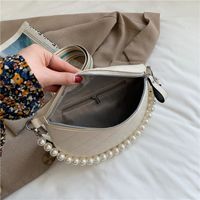 Fashion Rhombic Pearl Chain Chest Waist Bag main image 5