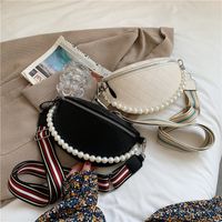 Fashion Rhombic Pearl Chain Chest Waist Bag main image 4