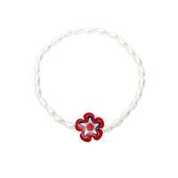 Fashion Elastic Pearl Flower Necklace Wholesale sku image 1