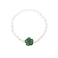 Fashion Elastic Pearl Flower Necklace Wholesale sku image 3