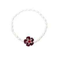 Fashion Elastic Pearl Flower Necklace Wholesale sku image 5