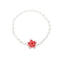Fashion Elastic Pearl Flower Necklace Wholesale sku image 6