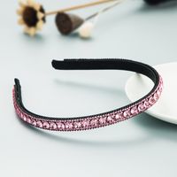 Koreanische Mode Einfache Farbe Strass Stirnband sku image 3