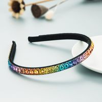 Koreanische Mode Einfache Farbe Strass Stirnband sku image 4